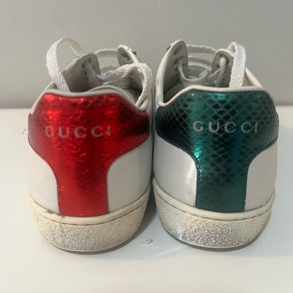 Women’s GUCCI ACE sneakers pineapple/ladybug. SIZE 37. - Picture 3 of 7